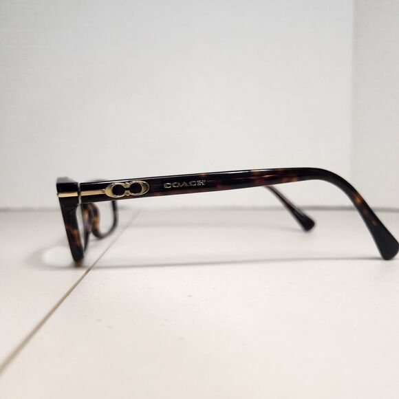 COACH NEW YORK “ELISE” HC6054 5001 Dark Tortoise 50-16-135 Eyeglasses Frames - Picture 3 of 14